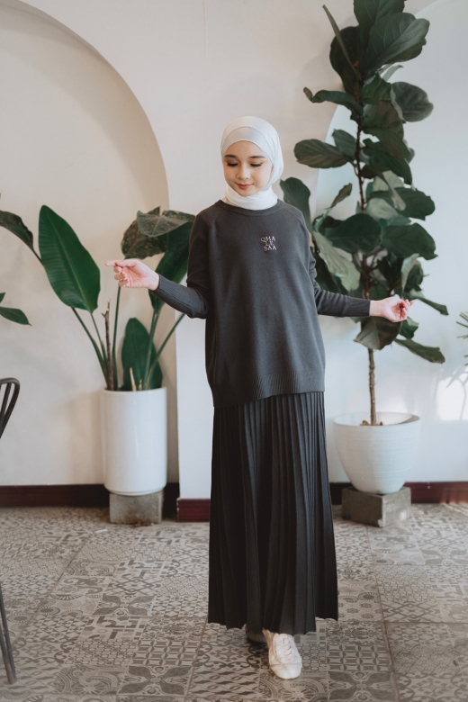 Sora Knit Set - Dark grey